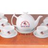 Bộ ấm trà bưởi cành in logo