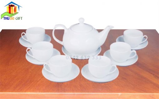 Bộ ấm trà dáng Giang Tây in logo theo yêu cầu