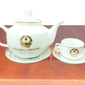 Bộ ấm chén Vuông Hongkong đẹp