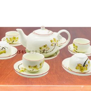 Bộ ấm chén Bát Tràng vẽ tay