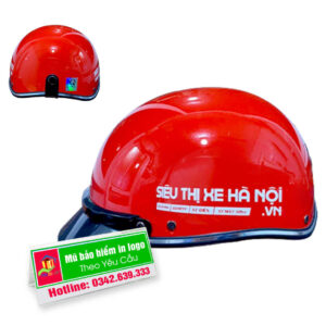 Mũ bảo hiểm in logo không kính