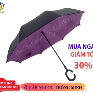 Ô dù gấp ngược thông minh 3 Ô dù gấp ngược thông minh Thủ Đô