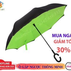 Ô dù gấp ngược thông minh 2 Ô dù gấp ngược thông minh Thủ Đô