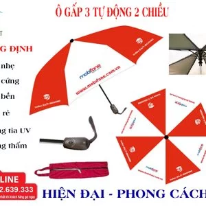 Thủ Đô Gift 84 Ô dù cầm tay gập 3 tự động 2 chiều