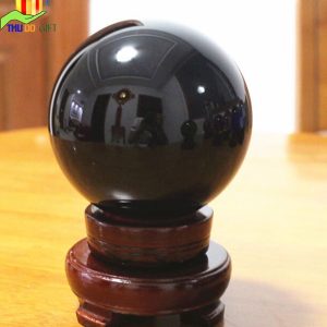 Quả cầu pha lê phong thủy màu đen