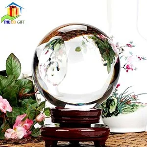 Quả cầu pha lê phong thủy trong suốt