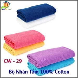 Bộ 2 Khăn Tắm 100% Cotton (2)