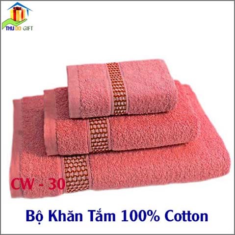 Bộ Khăn Tắm 100% Cotton (3)