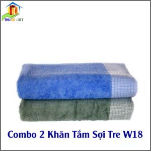 Combo 2 Khăn Tắm Sợi Tre CW18