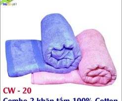 Combo 2 khăn tắm 100% Cotton (1)