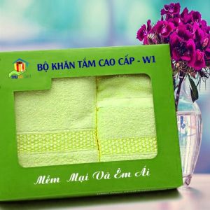 Combo Khăn Cotton Quà Tặng Cao Cấp CW1