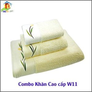 Combo Khăn Cotton Quà Tặng Cao Cấp CW11 (2)
