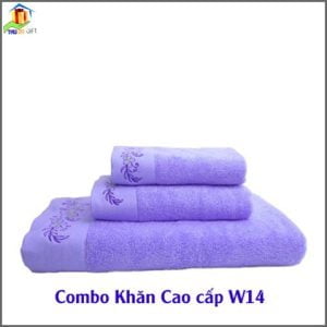 Combo Khăn Cotton Quà Tặng Cao Cấp CW14