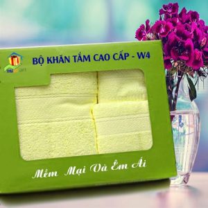 Combo Khăn Cotton Quà Tặng Cao Cấp CW4
