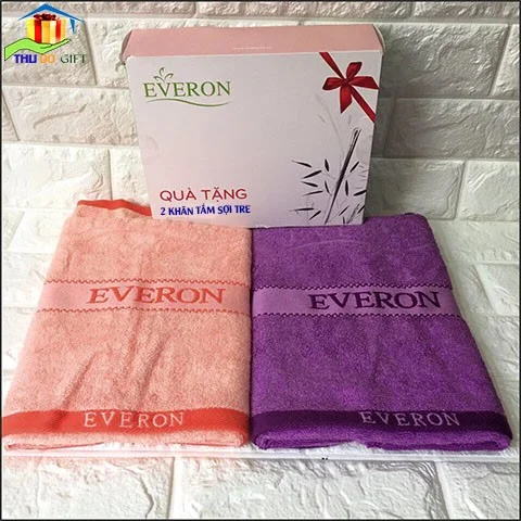 Khăn tắm thêu logo thương hiệu