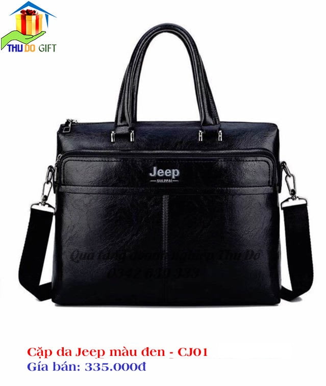 Dịch vụ cung cấp quà tặng Đại Hội tại Bắc Ninh 36 Cặp da Jeep màu đen J01