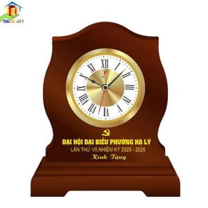 Đồng hồ bàn in logo đại hội đảng