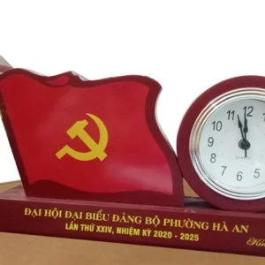 Đồng hồ để bàn mặt bạc cao cấp