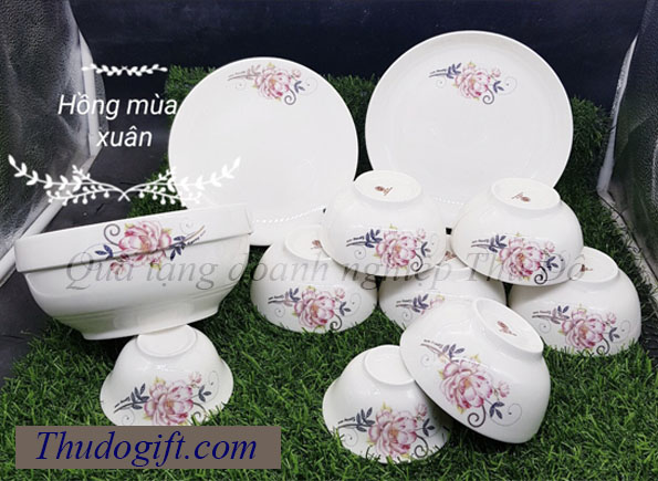 Tổng hợp 45+ mẫu bộ bát ăn quà tặng đẹp giá rẻ 36 Bo do an bat trang cao cap Thu Do 10