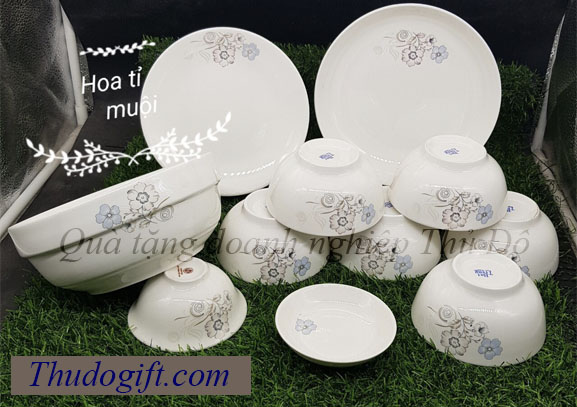 Tổng hợp 45+ mẫu bộ bát ăn quà tặng đẹp giá rẻ 34 Bo do an bat trang cao cap Thu Do 12