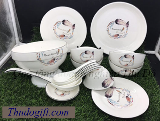 Tổng hợp 45+ mẫu bộ bát ăn quà tặng đẹp giá rẻ 32 Bo do an bat trang cao cap Thu Do 15