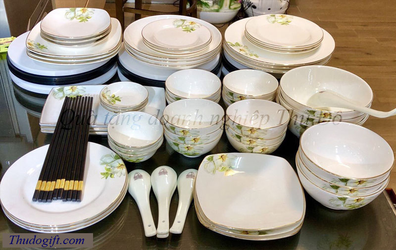 Tổng hợp 45+ mẫu bộ bát ăn quà tặng đẹp giá rẻ 28 Bo do an bat trang cao cap Thu Do 18