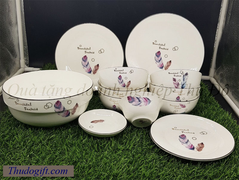 Tổng hợp 45+ mẫu bộ bát ăn quà tặng đẹp giá rẻ 26 Bo do an bat trang cao cap Thu Do 21