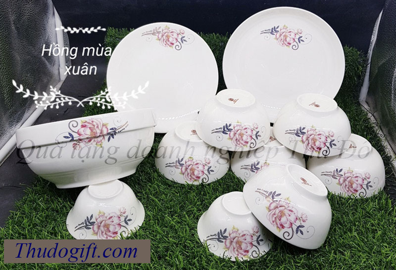 Tổng hợp 45+ mẫu bộ bát ăn quà tặng đẹp giá rẻ 24 Bo do an bat trang cao cap Thu Do 26