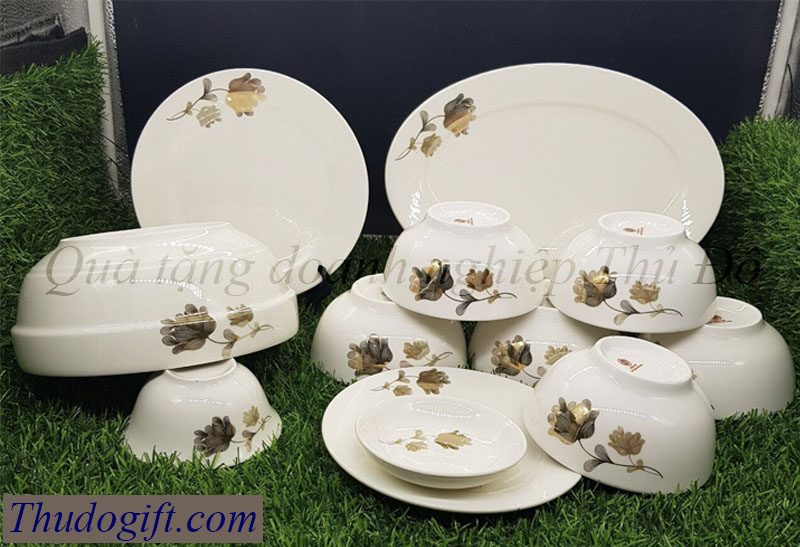 Tổng hợp 45+ mẫu bộ bát ăn quà tặng đẹp giá rẻ 19 Bo do an bat trang cao cap Thu Do 31