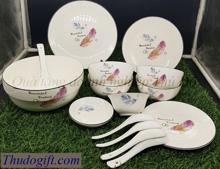 Tổng hợp 45+ mẫu bộ bát ăn quà tặng đẹp giá rẻ 18 Bo do an bat trang cao cap Thu Do 33