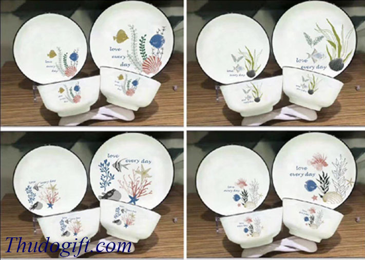 Tổng hợp 45+ mẫu bộ bát ăn quà tặng đẹp giá rẻ 16 Bo do an bat trang cao cap Thu Do 35