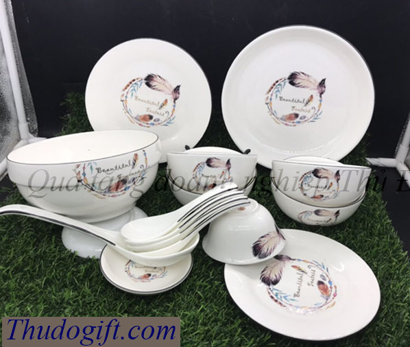 Tổng hợp 45+ mẫu bộ bát ăn quà tặng đẹp giá rẻ 14 Bo do an bat trang cao cap Thu Do 37