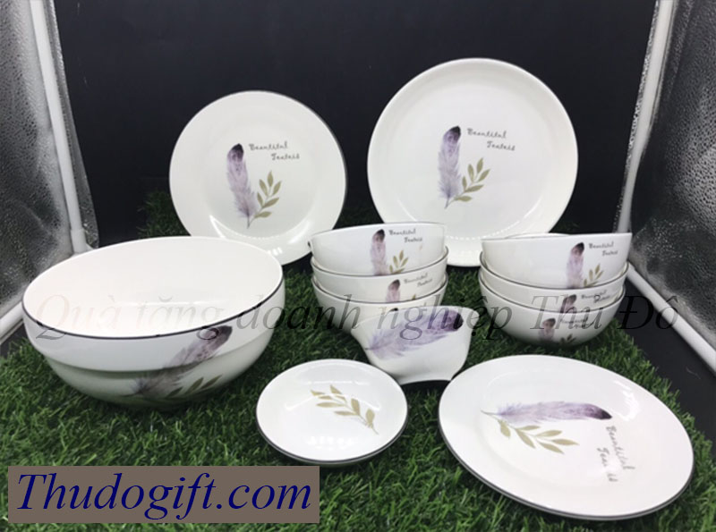 Tổng hợp 45+ mẫu bộ bát ăn quà tặng đẹp giá rẻ 12 Bo do an bat trang cao cap Thu Do 42