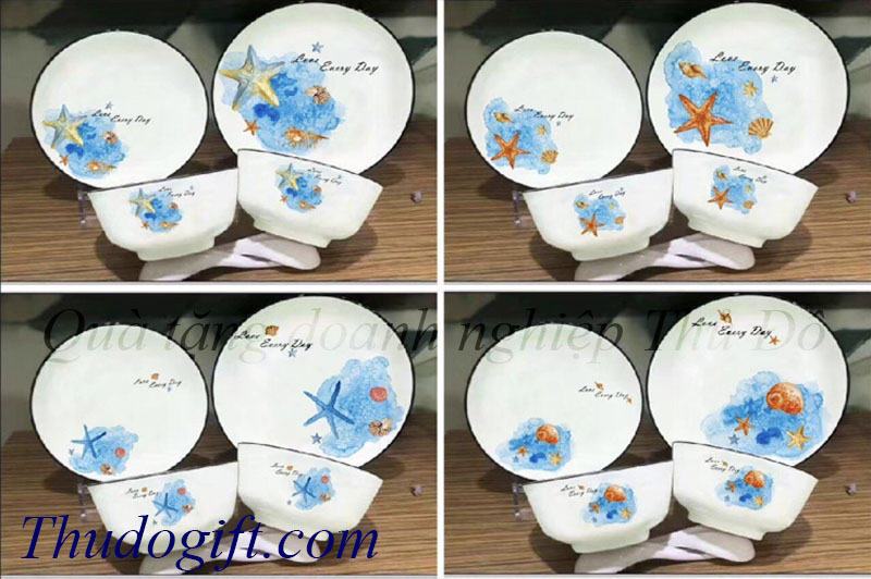 Tổng hợp 45+ mẫu bộ bát ăn quà tặng đẹp giá rẻ 5 Bo do an bat trang cao cap Thu Do 49