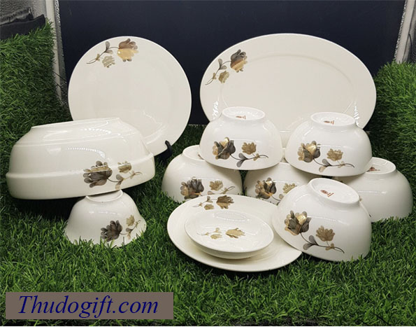 Tổng hợp 45+ mẫu bộ bát ăn quà tặng đẹp giá rẻ 37 Bo do an bat trang cao cap Thu Do 9