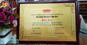 Bảng vinh danh nhân viên bảo hiểm Dai-Ichi Life