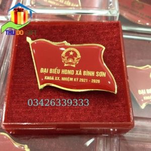 Mẫu phù hiệu đại biểu HĐND xã Bình Sơn