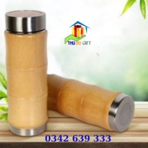 Bình giữ nhiệt vỏ tre sang trọng
