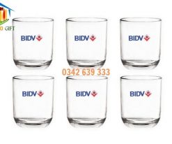 Bộ cốc thủy tin in logo BIDV