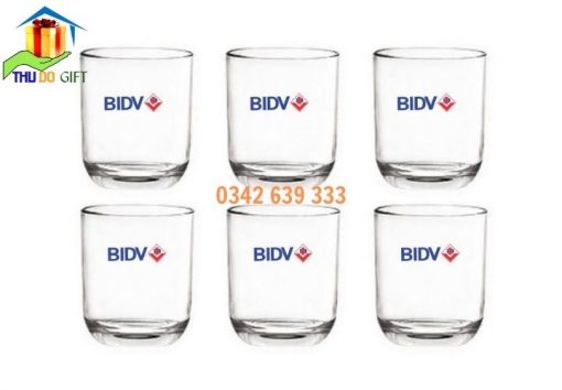 Bộ cốc thủy tin in logo BIDV