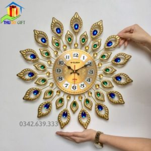 Đồng hồ treo tường lông chim công