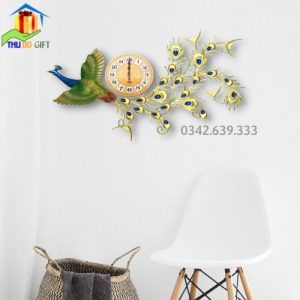 Đồng hồ treo tường chim công