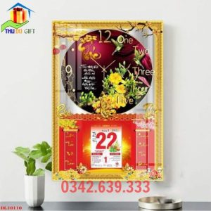 Lịch bloc đồng hồ tráng gương 3D giá rẻ
