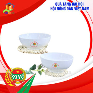 Bát Ăn In Logo Đại Hội Nông Dân Đẹp