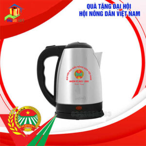 Ấm Siêu Tốc In Logo Đại Hội Nông Dân Đẹp