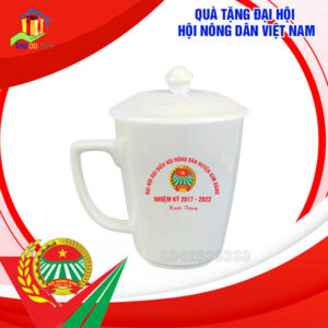 Cốc Sứ In Logo Đại Hội Nông Dân đẹp