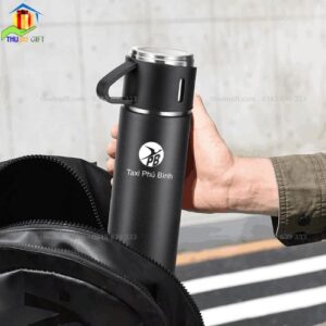 Bình Giữ Nhiệt 2 Cốc Màu Đen 6 Bình giữ nhiệt 2 cốc màu đen 500ml