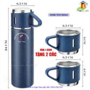 Kích thước bộ bình giữ nhiệt 2 nắp