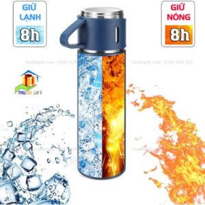 Bình giữ nhiệt nóng lạnh tặng kèm 2 nắp