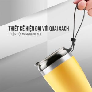 Cốc giữ nhiệt EL-80100L 5 Quai xách bình giữ nhiệt inox 304 Elmich EL-8010OL hợp thời trang